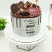 Торт на День рождения с топперами с паспортом